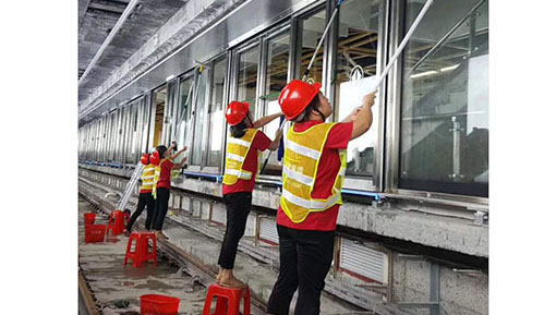 广州地铁9号线开通前-开荒保洁工程